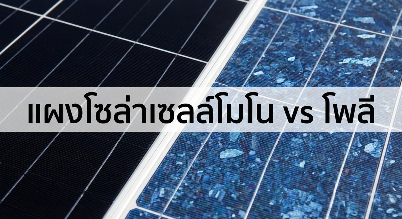 แผงโซล่าเซลล์โมโน vs โพลี: เลือกแบบไหนดีที่สุดในพิษณุโลก