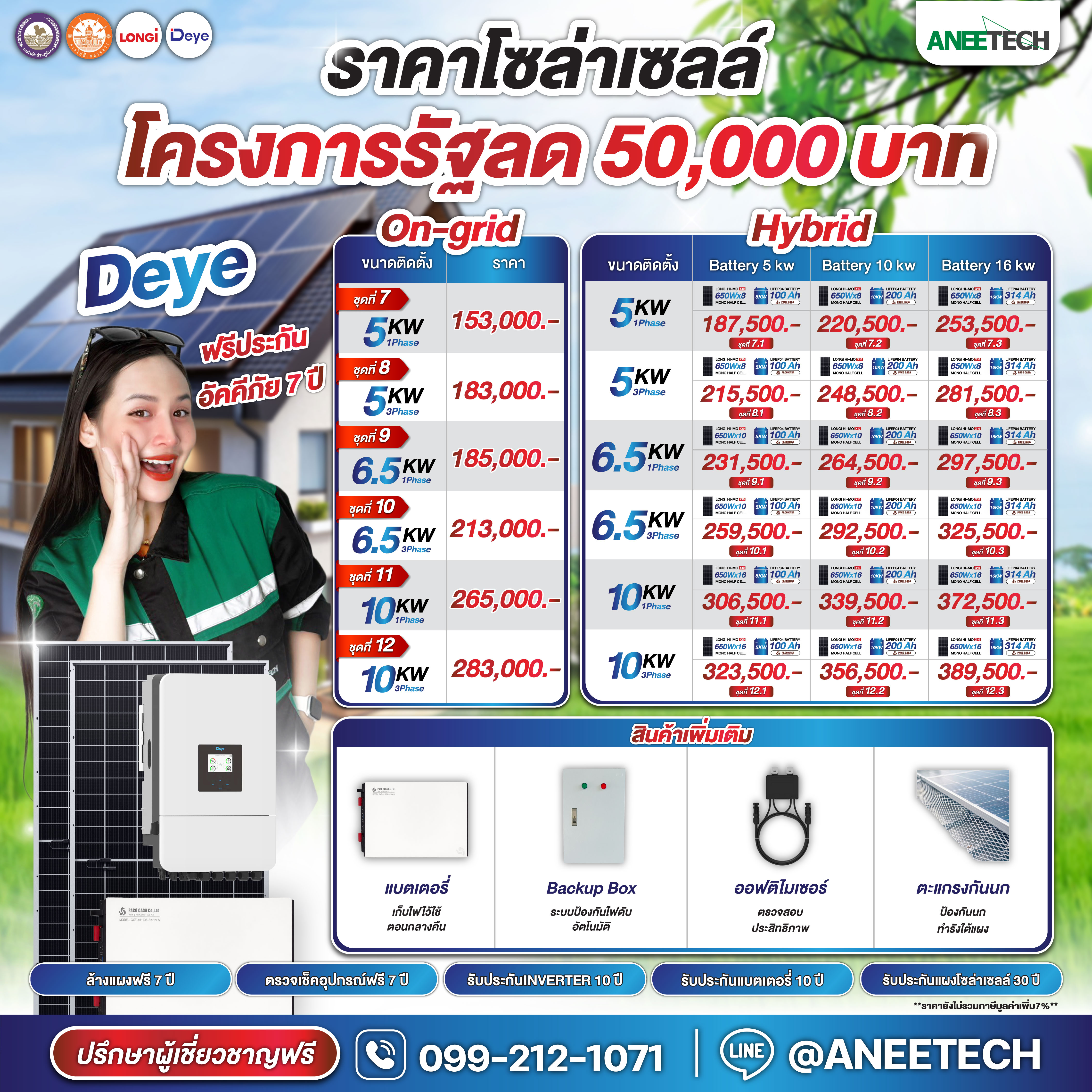 Deye โครงการรัฐ 50,000 บาท